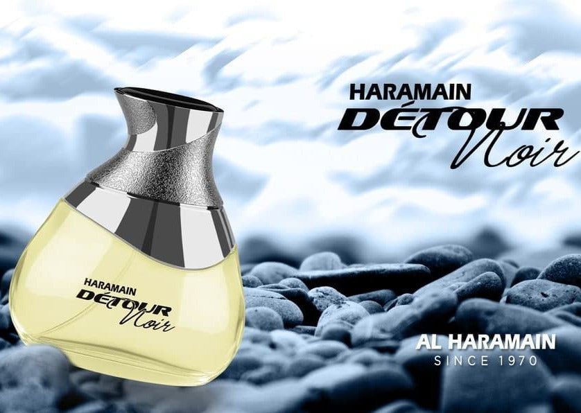 Al Haramain Detour Noir Eau de Perfume Spray for Unisex, 3.33 Ounce