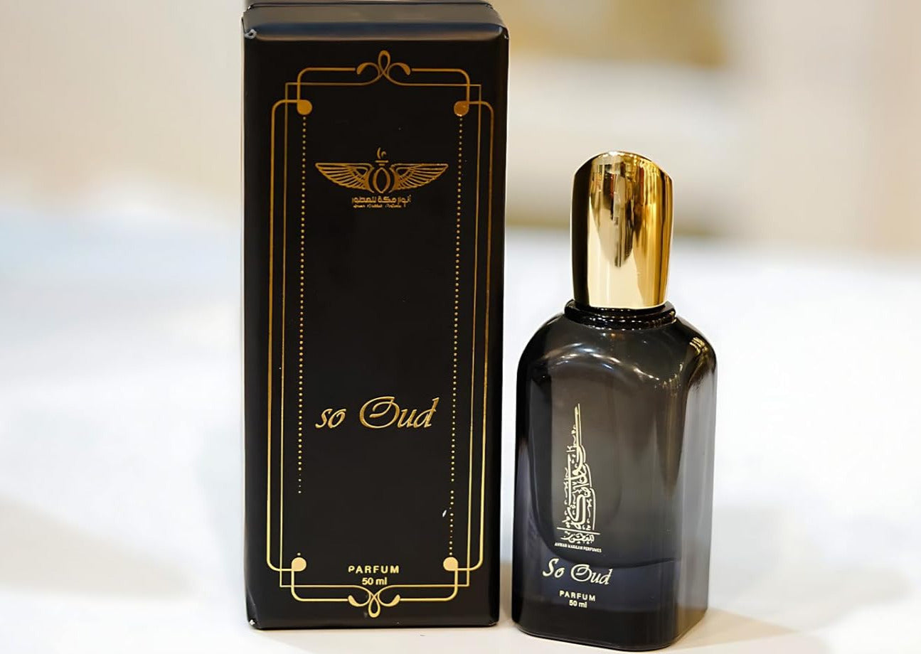 Anwar Makkah So Oud Unisex Perfume - 50ml | Long-lasting Fragrance | Elegant Bottle